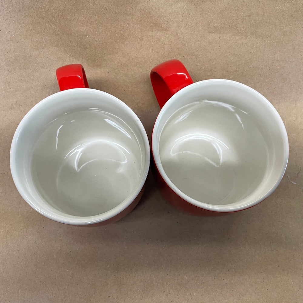 Starbucks Red with Green Siren Mugs-2021 Pair